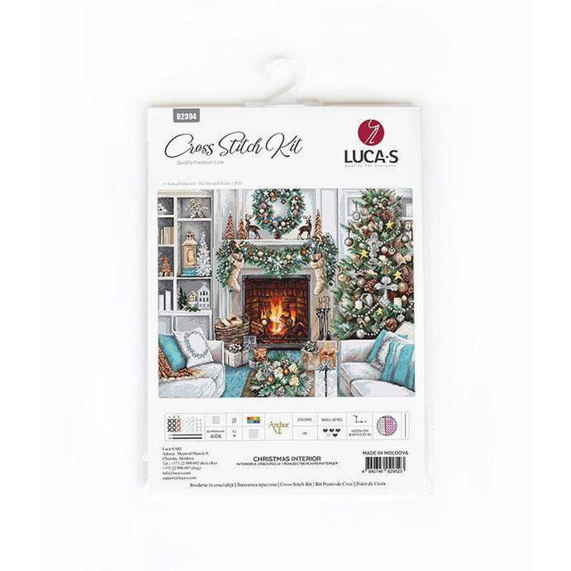 Luca-S Christmas Interior Counted Cross Stitch Kit